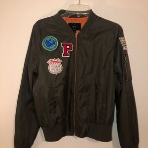 Army green vintage jacket.